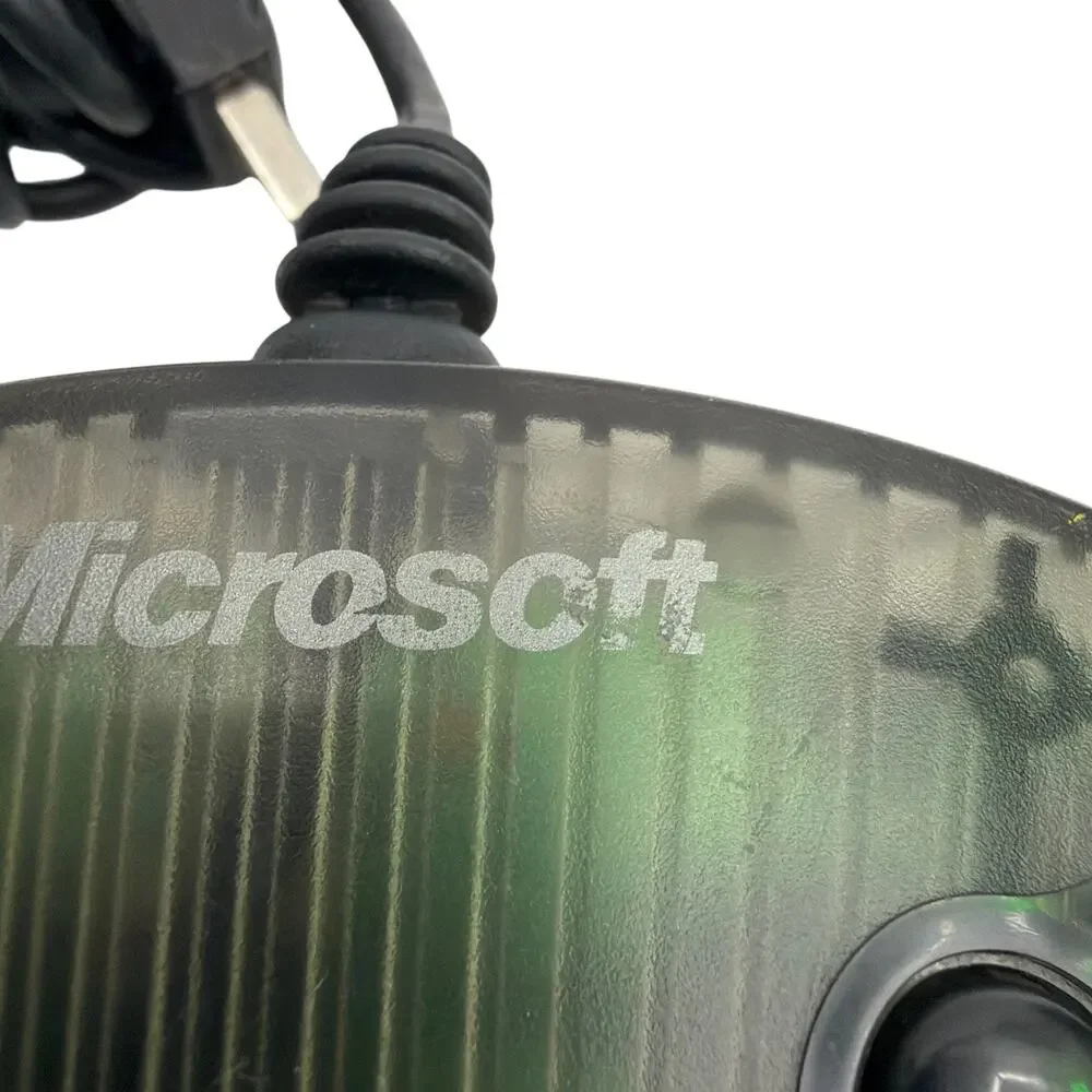 Microsoft USB Wired Game Pad Controller Translucent Smoke Gray Tested Working